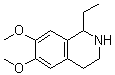 1-Ethyl-1,2,3,4-tetrahydro-6,7-dimethoxyisoquinoline molecular structure (CAS 71627-27-5)