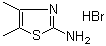 2-氨-4,5-二甲基噻唑氢溴酸盐分子结构 (CAS 7170-76-5)