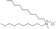 structure of CAS# 7173-51-5, Didecyl dimethyl ammonium chloride;N-Decyl-N,N-dimethyl-1-decanaminium chloride; Quaternium 12; Didecyldimonium chloride; Aliquat 203
