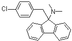 9-[(4-氯苯基)甲基]-N,N-二甲基-9H-芴-9-胺分子结构 (CAS 71740-44-8)