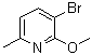 3-Bromo-2-methoxy-6-methylpyridine molecular structure (CAS 717843-47-5)