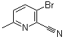 3-Bromo-6-methyl-2-pyridinecarbonitrile molecular structure (CAS 717843-48-6)