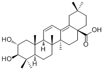 脱氢山楂酸分子结构 (CAS 71850-15-2)