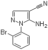 结构式 CAS# 71856-54-7, 5-氨基-1-(2-溴苯基)-1H-吡唑-4-甲腈
