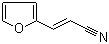 structure of CAS# 7187-01-1, 2-Furanacrylonitrile