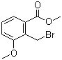 structure of CAS# 71887-28-0, Methyl 2-bromomethyl-3-methoxybenzoate;2-Bromomethyl-3-methoxybenzoic acid methyl ester; Methyl 2-(bromomethyl)-3-methoxybenzoate