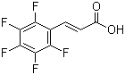 structure of CAS# 719-60-8, 2,3,4,5,6-Pentafluorocinnamic acid;3-(Pentafluorophenyl)-2-propenoic acid; 3-(2,3,4,5,6-Pentafluorophenyl)-2-propenoic acid
