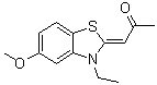 (1Z)-1-(3-Ethyl-5-methoxy-2(3H)-benzothiazolylidene)-2-propanone molecular structure (CAS 719277-26-6)