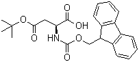 Fmoc-L-Aspartic acid beta-tert-butyl ester molecular structure (CAS 71989-14-5)