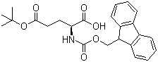 Fmoc-L-glutamic acid 5-tert-butyl ester molecular structure (CAS 71989-18-9)