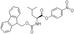 N-芴甲氧羰基-L-亮氨酸 4-硝基苯酯分子结构 (CAS 71989-25-8)