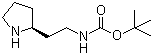 structure of CAS# 719999-55-0, [2-(2S)-2-Pyrrolidinylethyl]carbamic acid tert-butyl ester