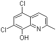 5,7-二氯-8-羟基喹哪啶分子结构 (CAS 72-80-0)