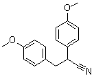 structure of CAS# 72035-46-2, 4-Methoxy-alpha-(4-methoxyphenyl)benzenepropanenitrile;NSC 247874; NSC 295764