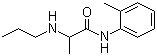 structure of CAS# 721-50-6, Prilocaine;N-(2-Methylphenyl)-2-propylamino-propanamide
