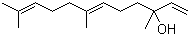 structure of CAS# 7212-44-4, Nerolidol;3,7,11-Trimethyl-1,6,10-dodecatrien-3-ol; 3-Hydroxy-3,7,11-trimethyl-1,6,10-dodecatriene