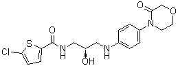5-Chloro-N-[(2R)-2-hydroxy-3-[[4-(3-oxo-4-morpholinyl)phenyl]amino]propyl]-2-thiophenecarboxamide molecular structure (CAS 721401-53-2)