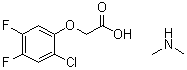 N-Methylmethanamine (2-chloro-4,5-difluorophenoxy)acetate molecular structure (CAS 722-51-0)