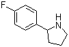 2-(4-氟苯基)-吡咯烷分子结构 (CAS 72216-06-9)