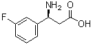 (betaS)-beta-Amino-3-fluorobenzenepropanoic acid molecular structure (CAS 723284-79-5)