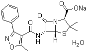 苯唑青霉素钠分子结构 (CAS 7240-38-2)