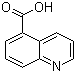 喹啉-5-羧酸分子结构 (CAS 7250-53-5)