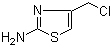 4-(氯甲基)噻唑-2-胺分子结构 (CAS 7250-84-2)