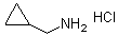 structure of CAS# 7252-53-1, Cyclopropylmethanamine hydrochloride;(Aminomethyl)cyclopropane hydrochloride; 1-Cyclopropylmethanamine hydrochloride