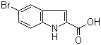 结构式 CAS# 7254-19-5, 5-溴吲哚-2-羧酸