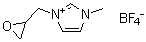1-甲基-3-(环氧乙烷基甲基)-1H-咪唑鎓四氟硼酸盐分子结构 (CAS 725736-45-8)