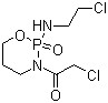 3-(2-Chloroacetyl)-2-[(2-chloroethyl)amino]tetrahydro-2H-1,3,2-oxazaphosphorine-2-oxide molecular structure (CAS 72578-71-3)