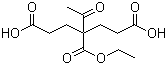4-Acetyl-4-(ethoxycarbonyl)heptanedioic acid molecular structure (CAS 72653-14-6)