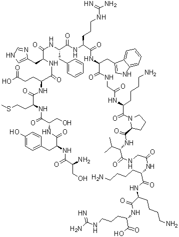 alpha<sup>1-17</sup>-Corticotropin molecular structure (CAS 7266-47-9)