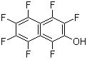 structure of CAS# 727-49-1, Heptafluoro-2-naphthol;Perfluoro-2-naphthol; 1,3,4,5,6,7,8-Heptafluoro-2-naphthol