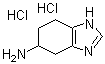 5-氨基-4,5,6,7-四氢苯并咪唑二盐酸盐分子结构 (CAS 72748-86-8)