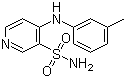 4-(3'-Methylphenyl)amino-3-pyridinesulfonamide molecular structure (CAS 72811-73-5)