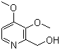 3,4-Dimethoxy-2-pyridinemethanol molecular structure (CAS 72830-08-1)