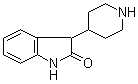 3-(4-Piperidinyl)-2-indolinone molecular structure (CAS 72831-89-1)