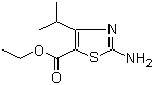 2-Amino-4-isopropylthiazole-5-carboxylic acid ethyl ester molecular structure (CAS 72850-76-1)