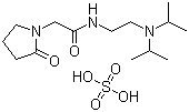 结构式 CAS# 72869-16-0, 硫酸普拉西坦; 普拉西坦硫酸盐; N-[2-(双异丙基氨基)乙基]-2-氧代-1-吡咯烷乙酰胺硫酸盐
