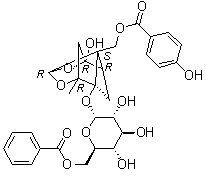 Benzoyloxypeoniflorin molecular structure (CAS 72896-40-3)