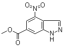 Methyl 4-nitro-1H-indazole-6-carboxylate molecular structure (CAS 72922-61-3)