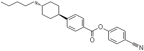 4-Cyanophenyl trans-4-(4-pentylcyclohexyl)benzoate molecular structure (CAS 72928-55-3)