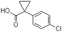 1-(4-Chlorophenyl)cyclopropanecarboxylic acid molecular structure (CAS 72934-37-3)