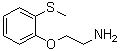 structure of CAS# 72955-86-3, 2-[2-(Methylthio)phenoxy]ethanamine