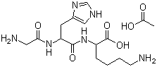 N2-(N-Glycyl-L-histidyl)-L-lysine monoacetate molecular structure (CAS 72957-37-0)