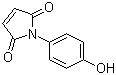 structure of CAS# 7300-91-6, 4-Maleimidophenol;1-(4-Hydroxyphenyl)-1H-pyrrole-2,5-dione; 1-(4-Hydroxyphenyl)pyrrole-2,5-dione