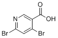 4,6-Dibromonicotinic acid molecular structure (CAS 73027-77-7)