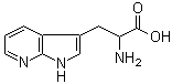 structure of CAS# 7303-50-6, 7-Azatryptophan;Aza-T; NSC 19495; 1H-Pyrrolo[2,3-b]pyridine-3-alanine