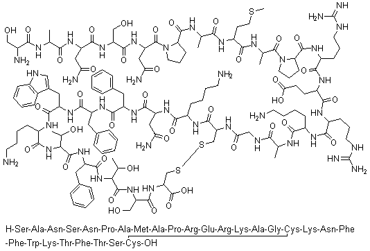 Somatostatin-28 (sheep) molecular structure (CAS 73032-94-7)